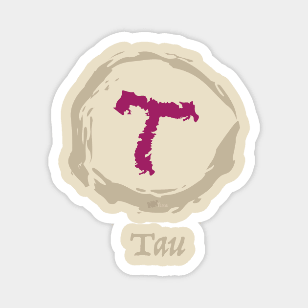 Greek Tau Magnet by NN Tease