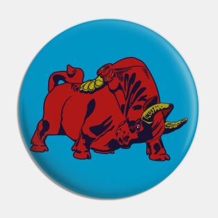 Big red bull Pin