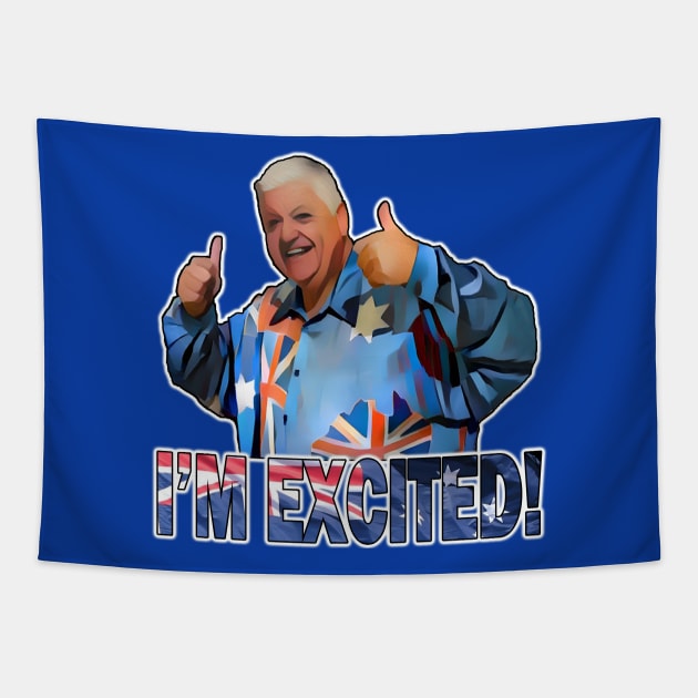 OG OZ ICONS - Big Kev - I'M EXCITED! Tapestry by OG Ballers