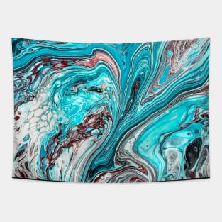 Blue Swirls Tapestry