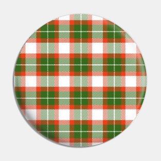 Christmas Plaid Pattern Pin