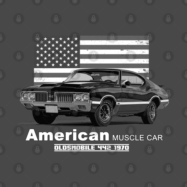 Oldsmobile 442 American Muscle Car 60s 70s Old is Gold by Jose Luiz Filho