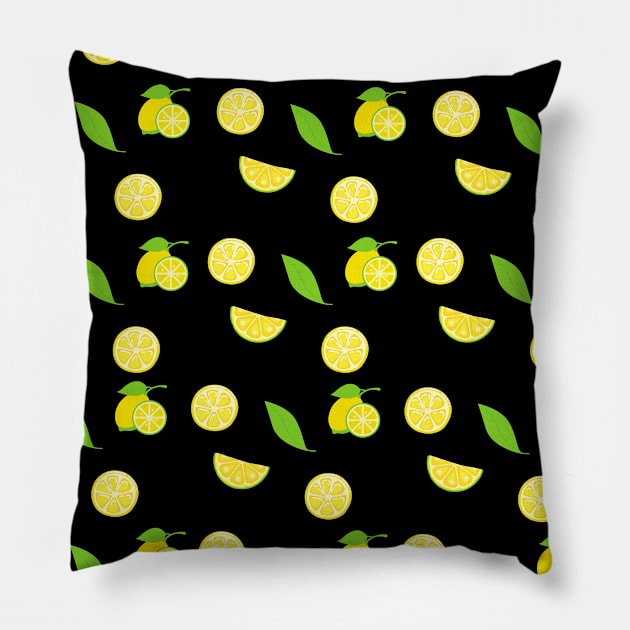 Lemon pattern Pillow by ICONIS