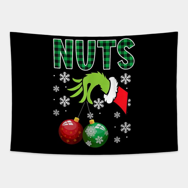 Chest Nuts Christmas Funny Matching Couple Chestnuts Tapestry by rivkazachariah