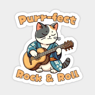 Rock and roll cat Magnet