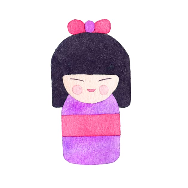 Kokeshi doll by runlenarun