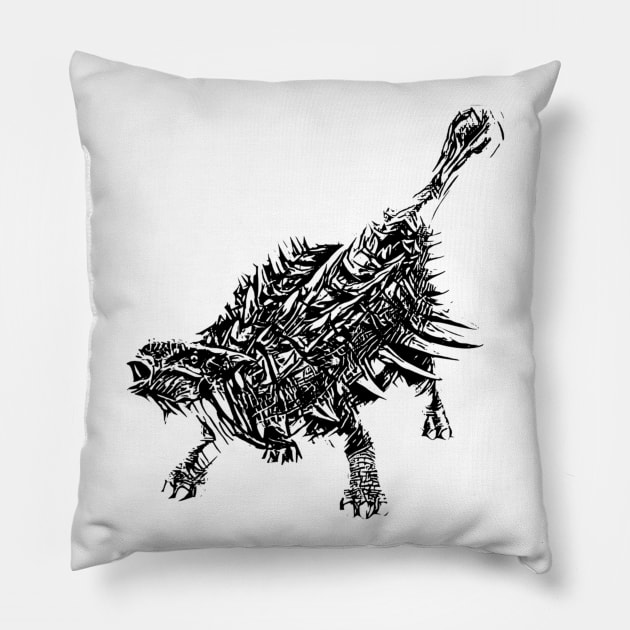 Ankylosaurus Pillow by Nimmersatt