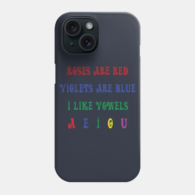 AEIOU Phone Case by raulchirai