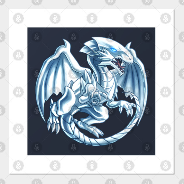 Blue Eyes White Dragon V2 Yugioh Posters And Art Prints Teepublic Uk