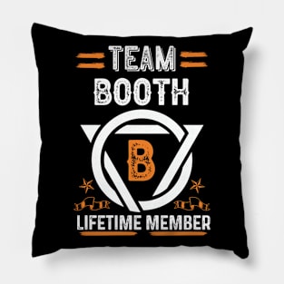 Team booth Lifetime Member, Family Name, Surname, Middle name Pillow