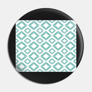 Abstract geometric pattern - blue and white. Pin