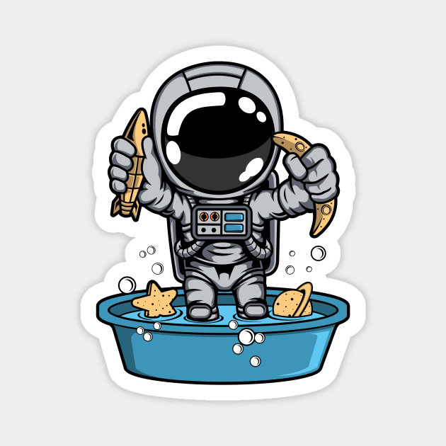 Astronaut Bath Tub Magnet by ArtisticParadigms