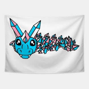 Transgender Pride Fidget Crystal Dragon Tapestry