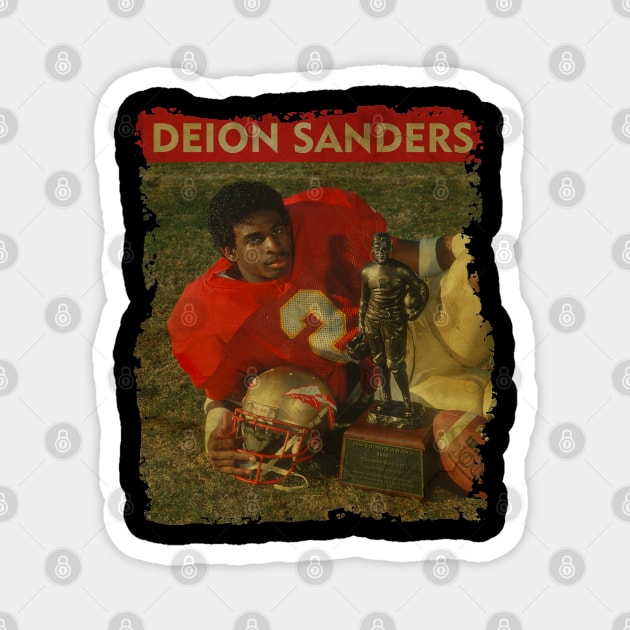 Deion Sanders - RETRO STYLE Magnet by Mama's Sauce