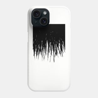 Concrete Fringe Black Phone Case