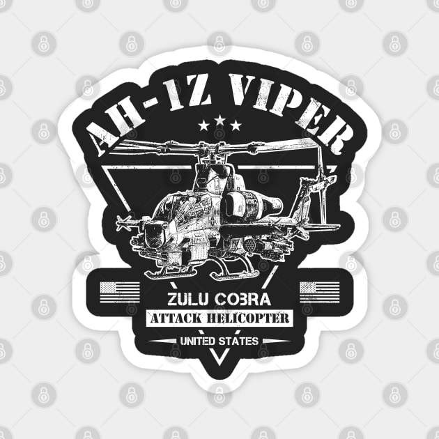 AH-1Z Viper Zulu Cobra Magnet by Military Style Designs