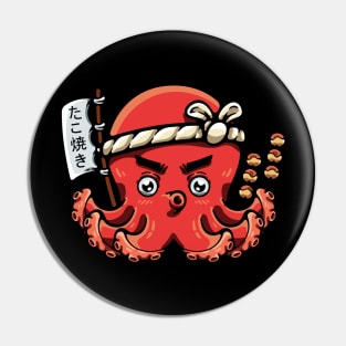 Octopus And Takoyaki Pin