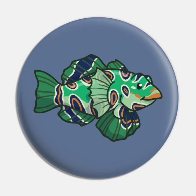 Picturesque Dragonet Pin by bytesizetreasure