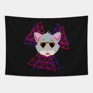 3D Space COOL FUNNY Cat Tapestry