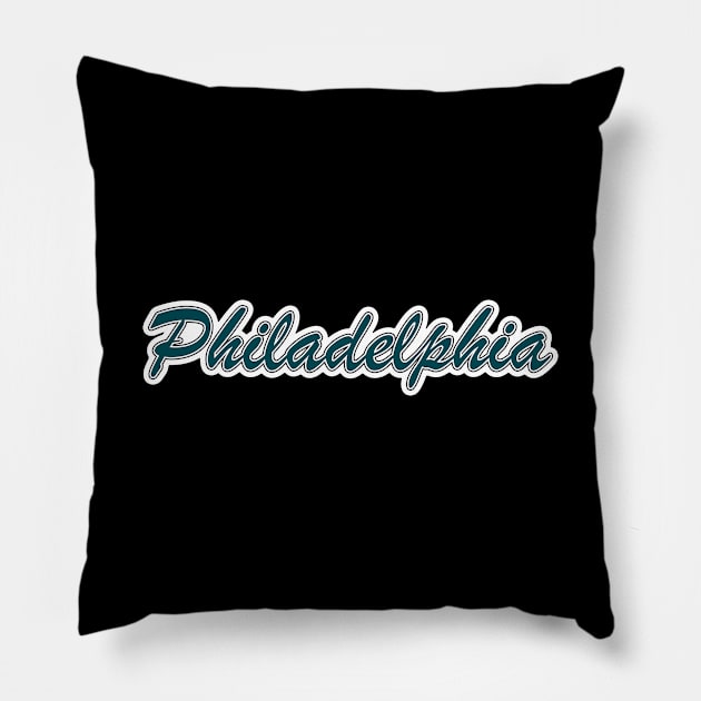 Football Fan of Philadelphia Pillow by gkillerb