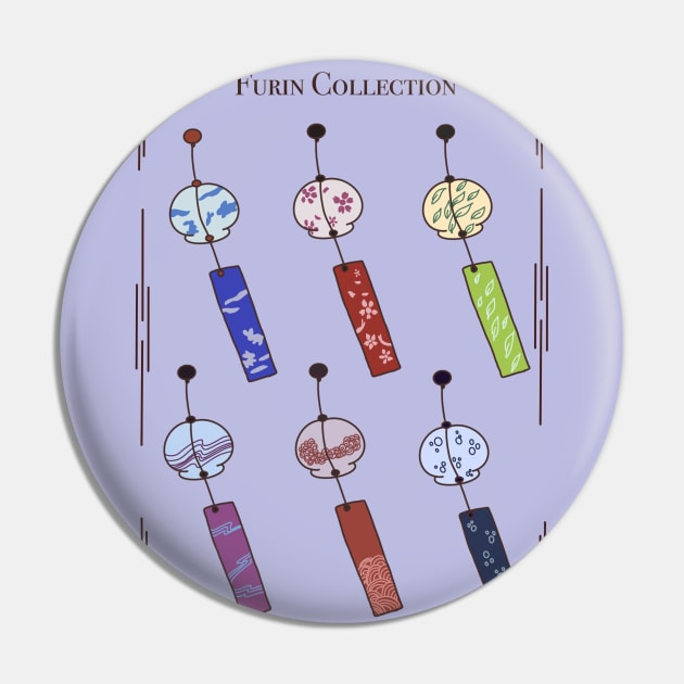 Japanese Wind Chimes Collection Pin by Dearly Mu