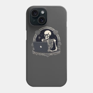 Skeleton software it guy computer developer Phone Case