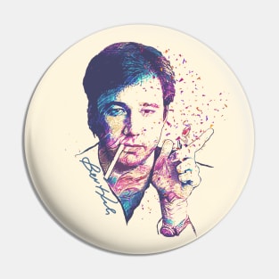 Bill Hicks Fire Lighter Sketch Fan Art Pin