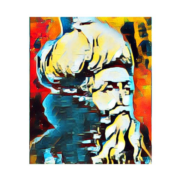 Ibn Arabi Abstract Portrait | Ibn Arabi Artwork 2 by JustLit