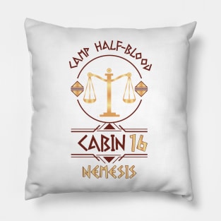 Cabin #16 in Camp Half Blood, Child of Nemesis – Percy Jackson inspired design Pillow