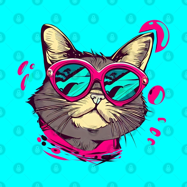 My chill cat IN SUMMER! (No Background) by Eccentric-ink