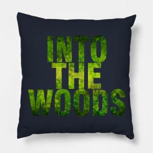 Into the woods | Lighter Green Pillow