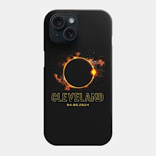 CLEVELAND Ohio Total Solar Eclipse 2024 April 8th Souvenir Phone Case