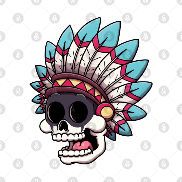 Native American Skull by TheMaskedTooner