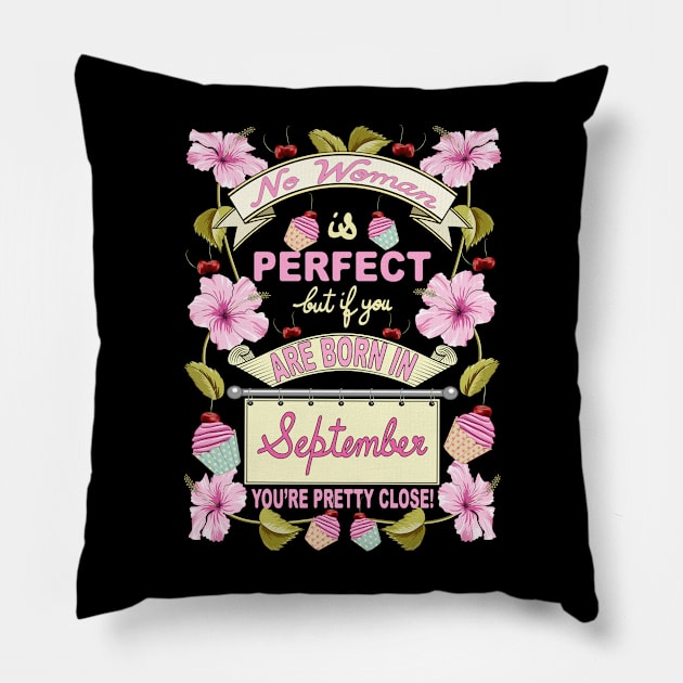 September Woman Pillow by Designoholic