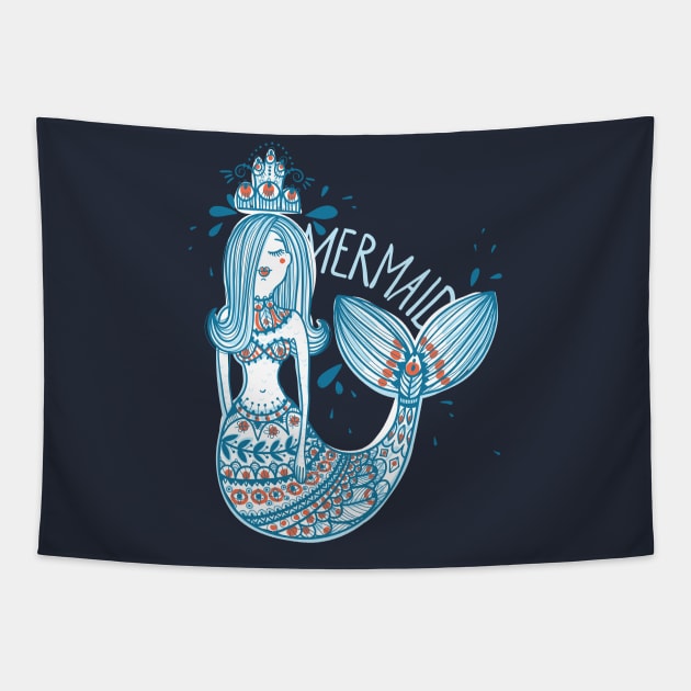 Mermaid Tapestry by annapaff