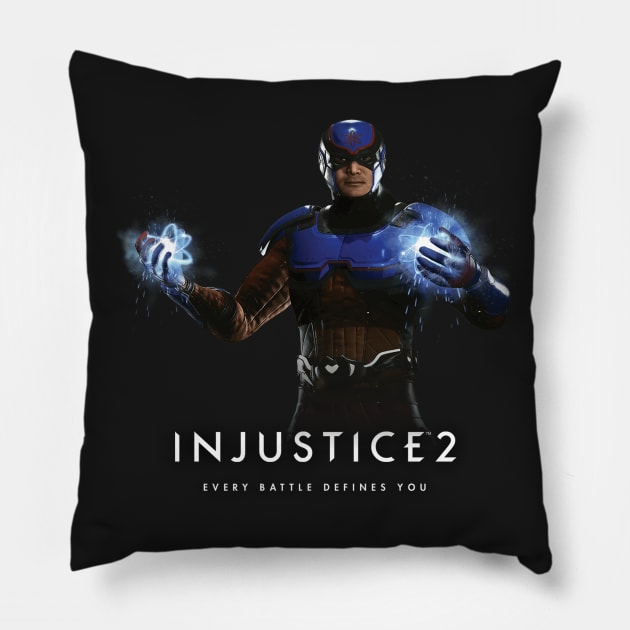 Injustice 2 - Atom Pillow by Nykos