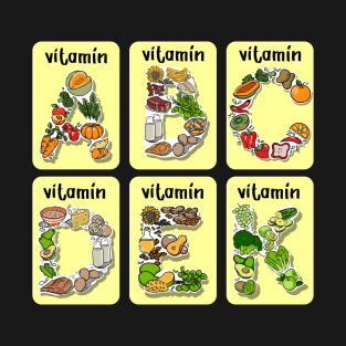 Vitamin letter illustration T-Shirt