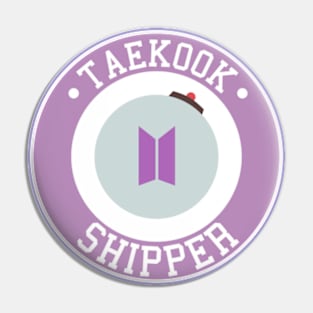 BTS Taekook shipper logo emblem typography Pin