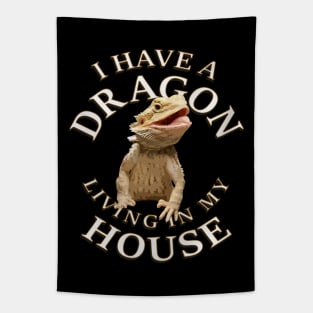 Bearded Dragon living In My House Tapestry