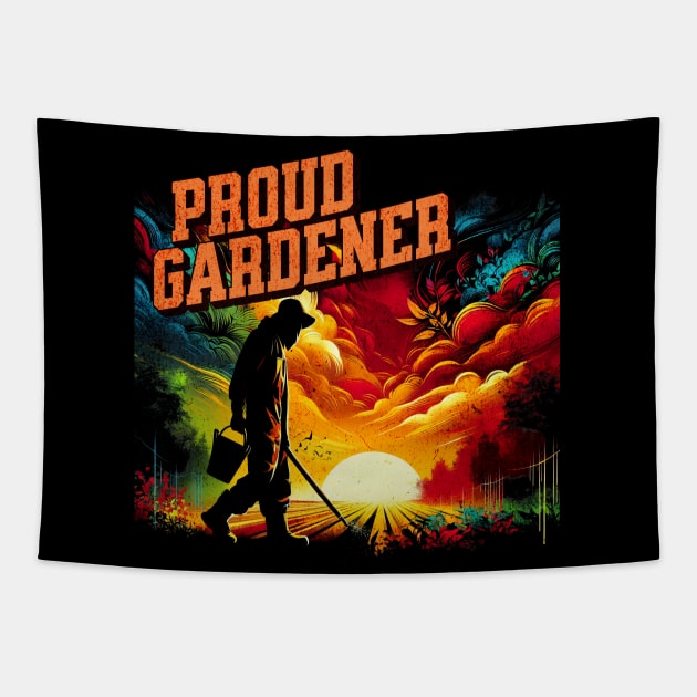 Proud Gardener Untold Heroes Design Tapestry by Miami Neon Designs