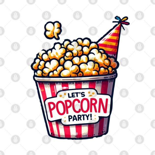 Popcorn Party - Printed by Sahila Shopping