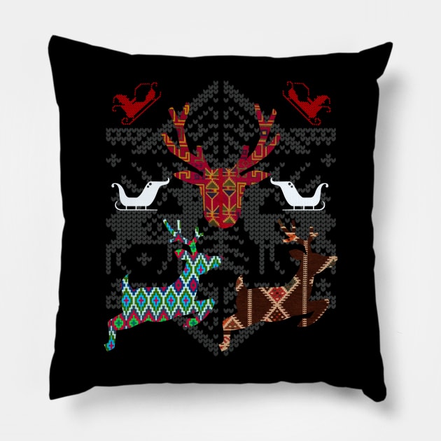 Sleigh all day Pillow by Tee Trendz
