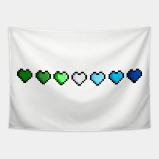 Pride Pixel Hearts Tapestry