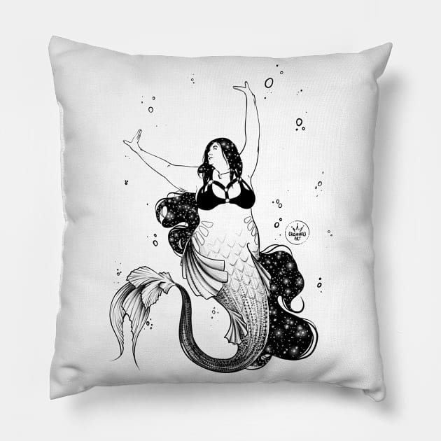 Mermaid #5 Pillow by Crishmaru_art