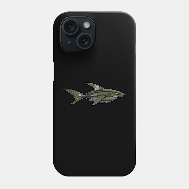 MECHA SHARK Phone Case by Aries Custom Graphics