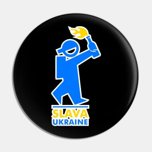 slava ukraine | civil resistance symbol Pin