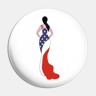 United States of America Woman Pin