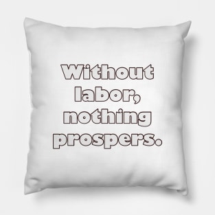 Labor Day Quote Pillow