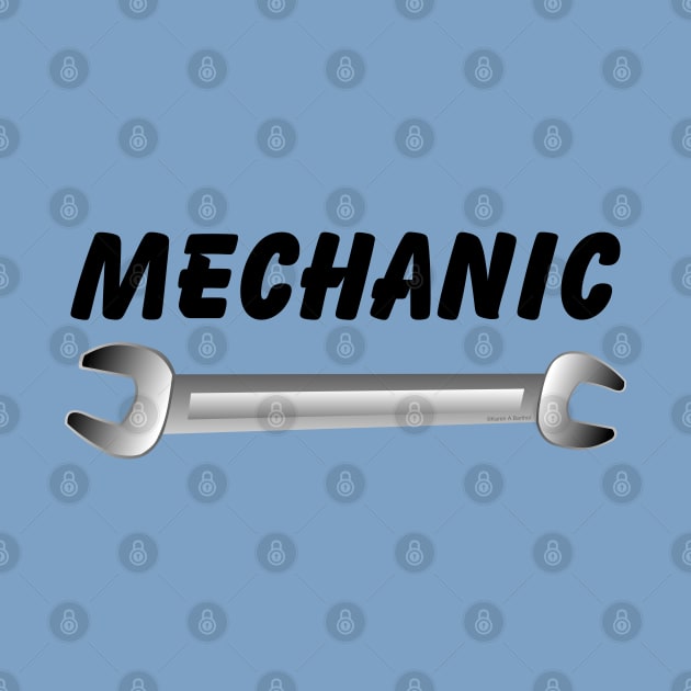 Mechanic Wrench Text by Barthol Graphics