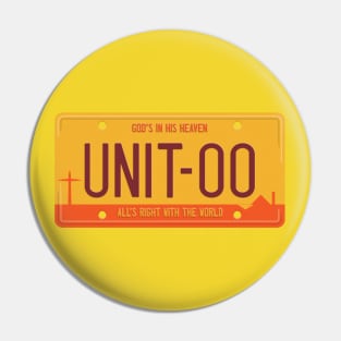 Unit 00 [Yellow] License Plate Pin